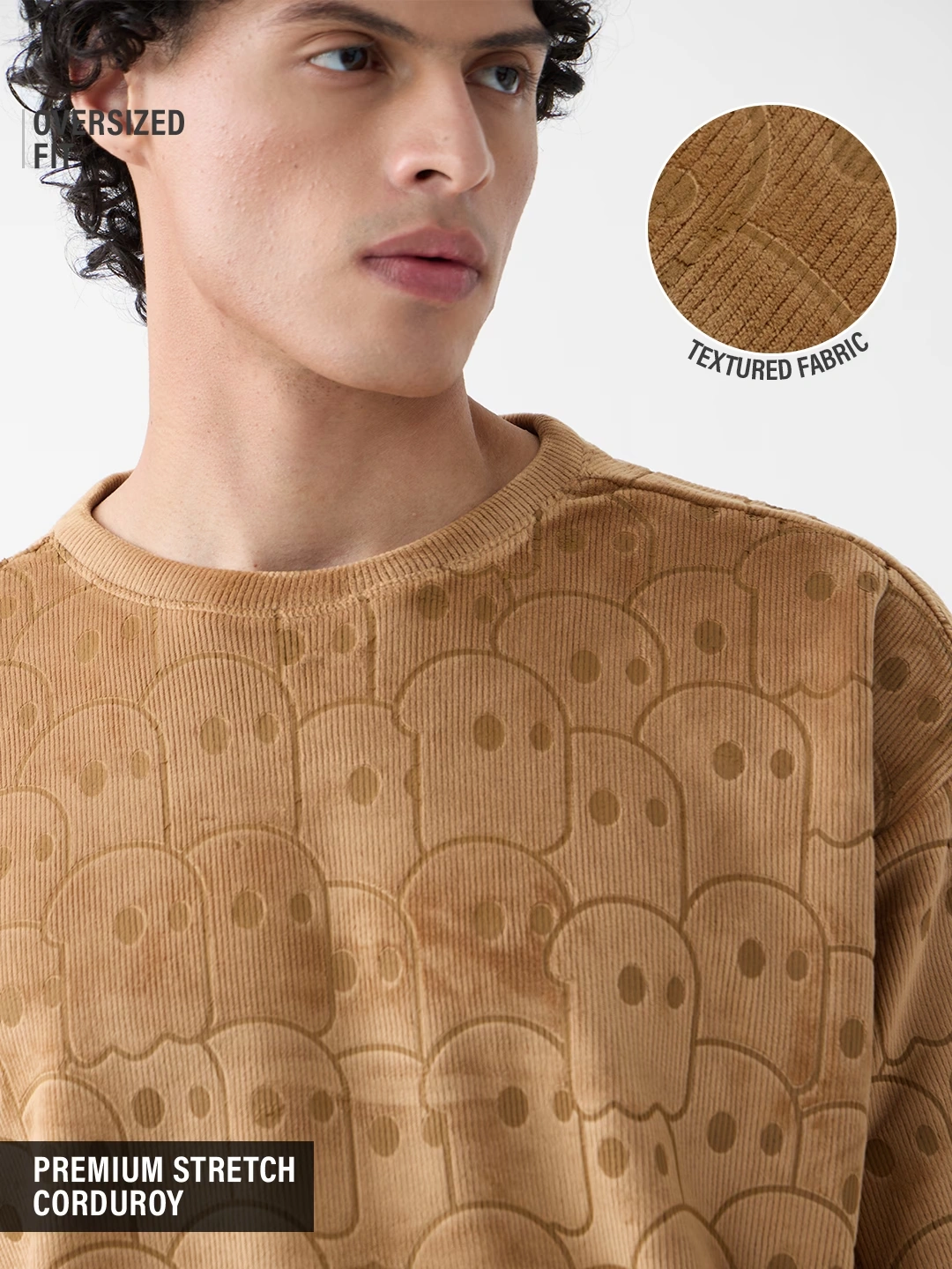 Corduroy T-shirt: Mr. Souls Pattern