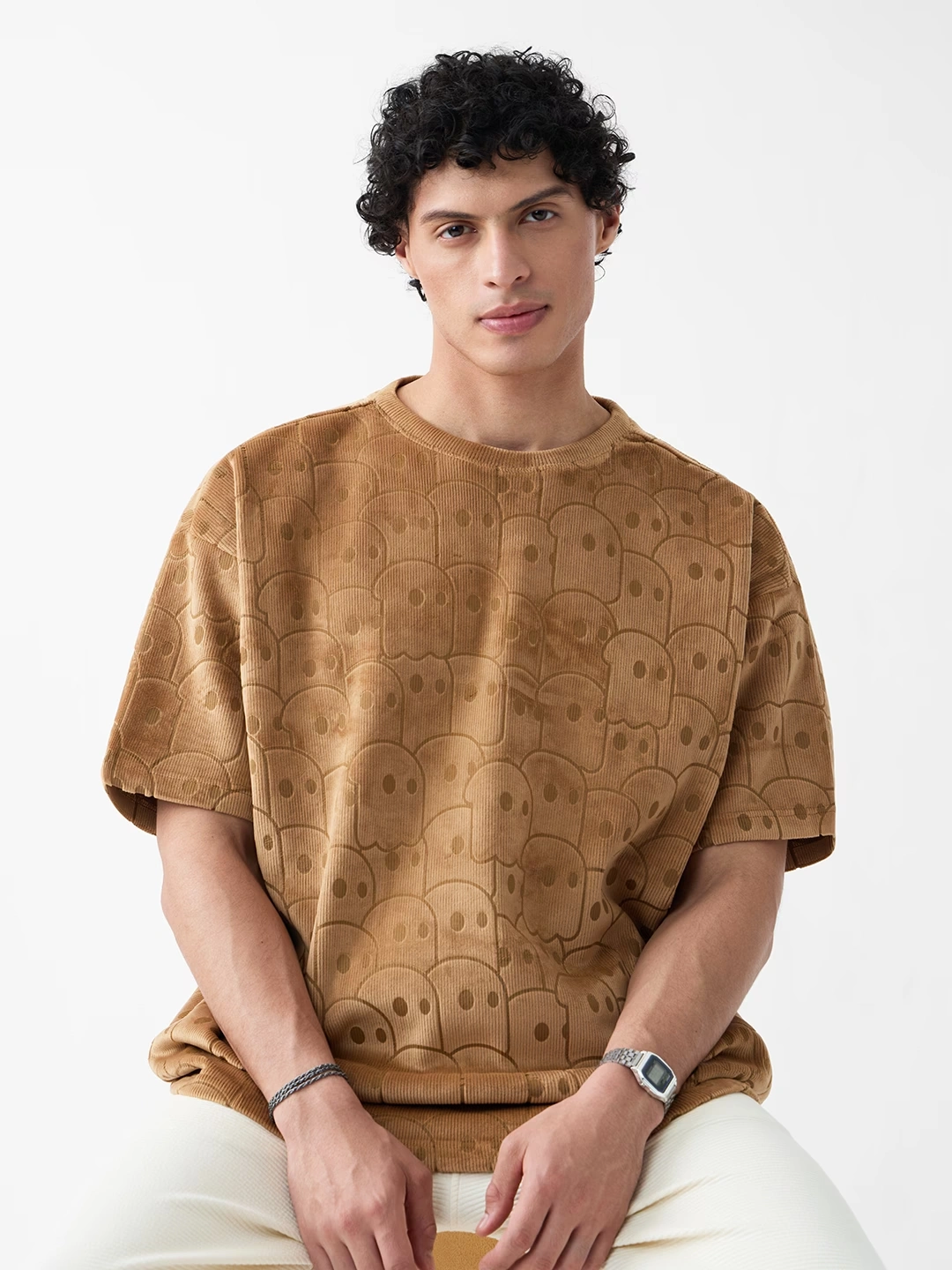 Corduroy T-shirt: Mr. Souls Pattern