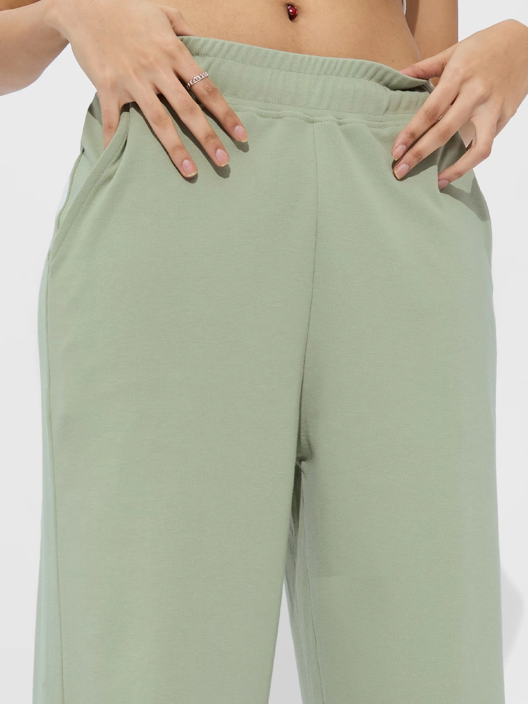 Flared Joggers: Fern Green 3 Flared Joggers: Fern Green