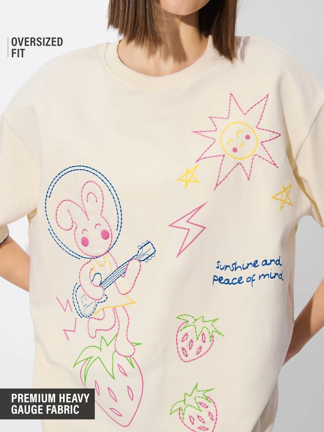 Embroidered T-Shirt: Sunshine