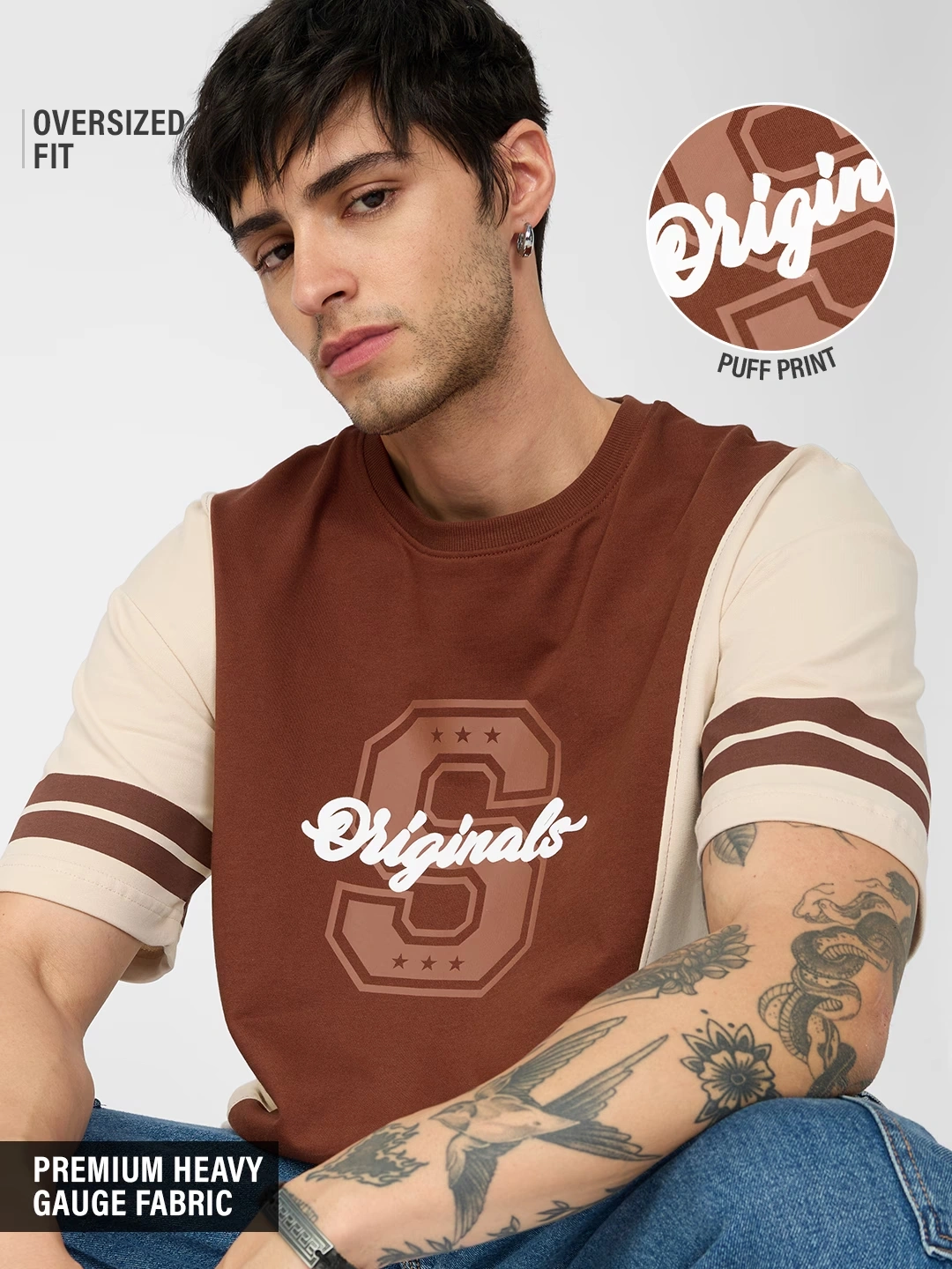 Colourblock T-shirt: Savanna