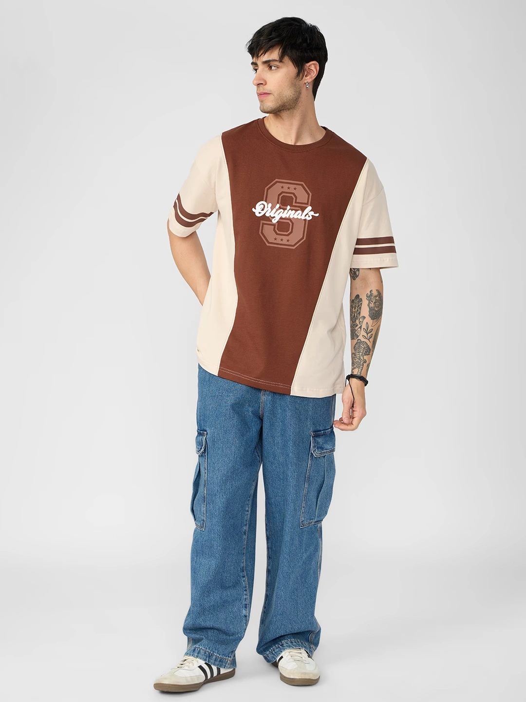 Colourblock T-shirt: Savanna 3 Colourblock T-shirt: Savanna