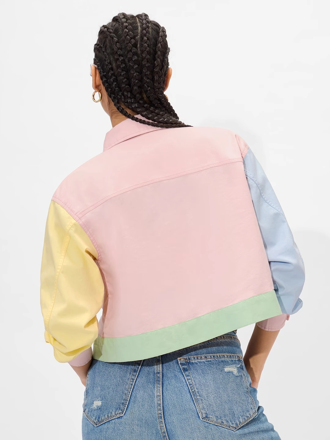 Cropped Shacket: Aurora