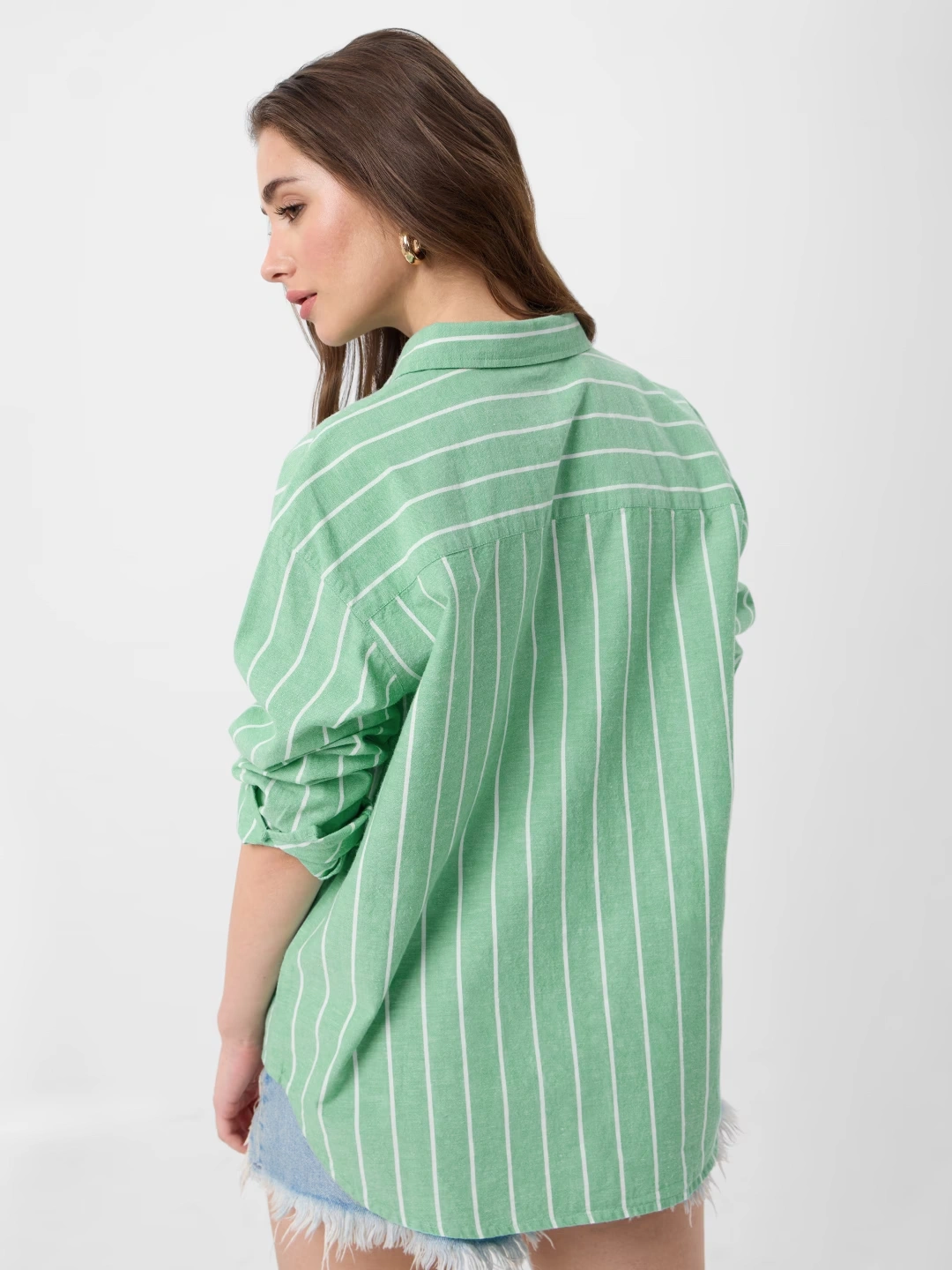 Cotton Linen Stripes: Celadon 4 Cotton Linen Stripes: Celadon