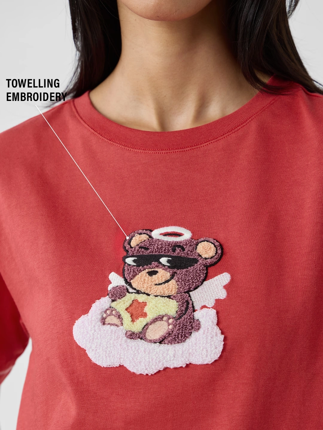 Relaxed T-Shirt: Angel Teddy