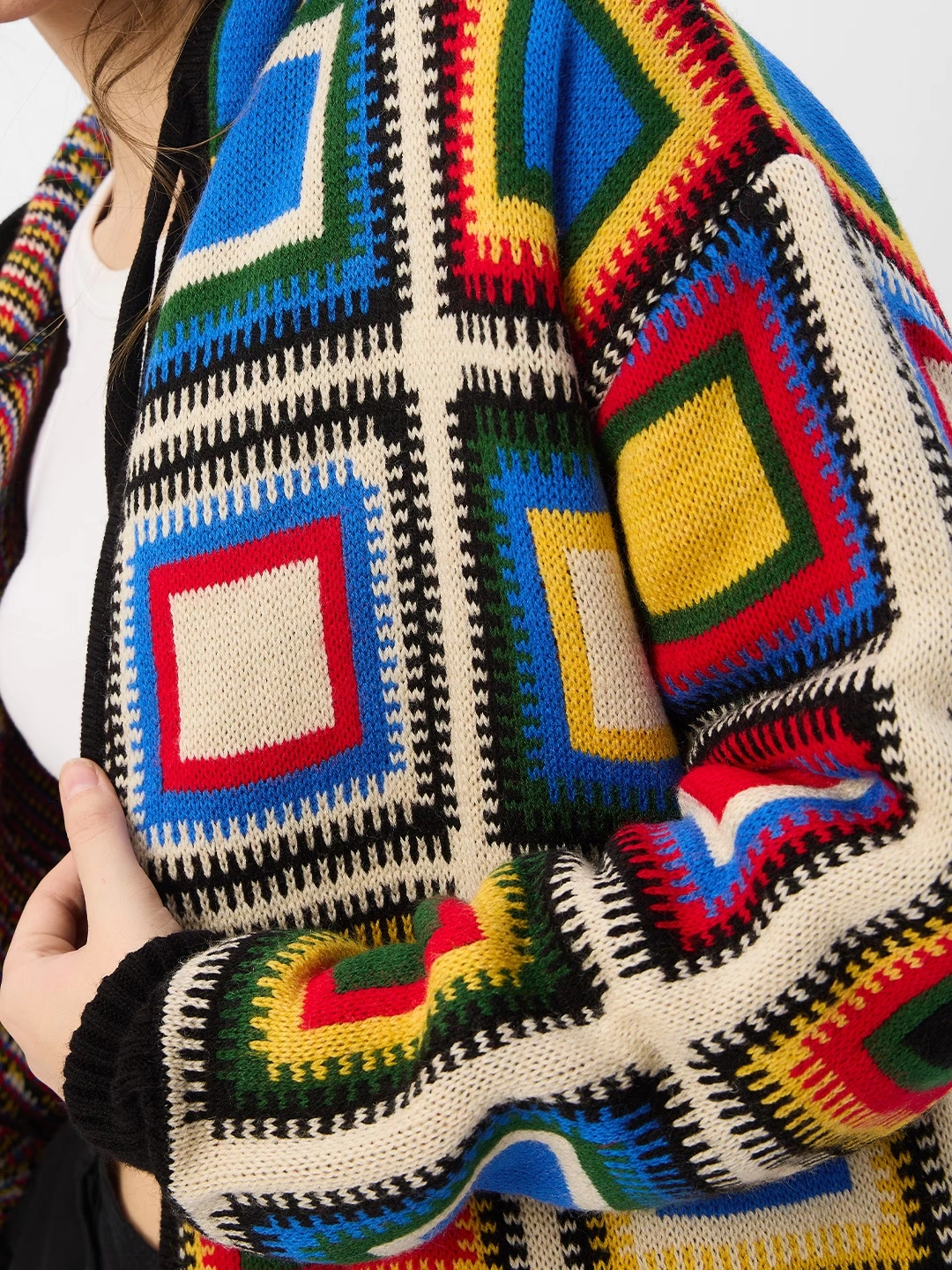 Jacquard Hoodie: Colour Pop
