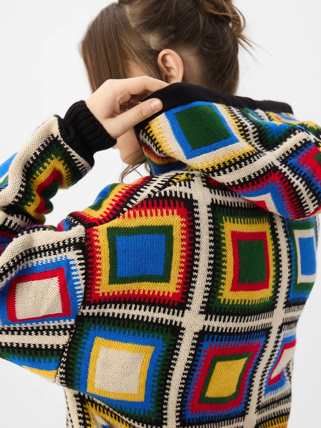 Jacquard Hoodie: Colour Pop