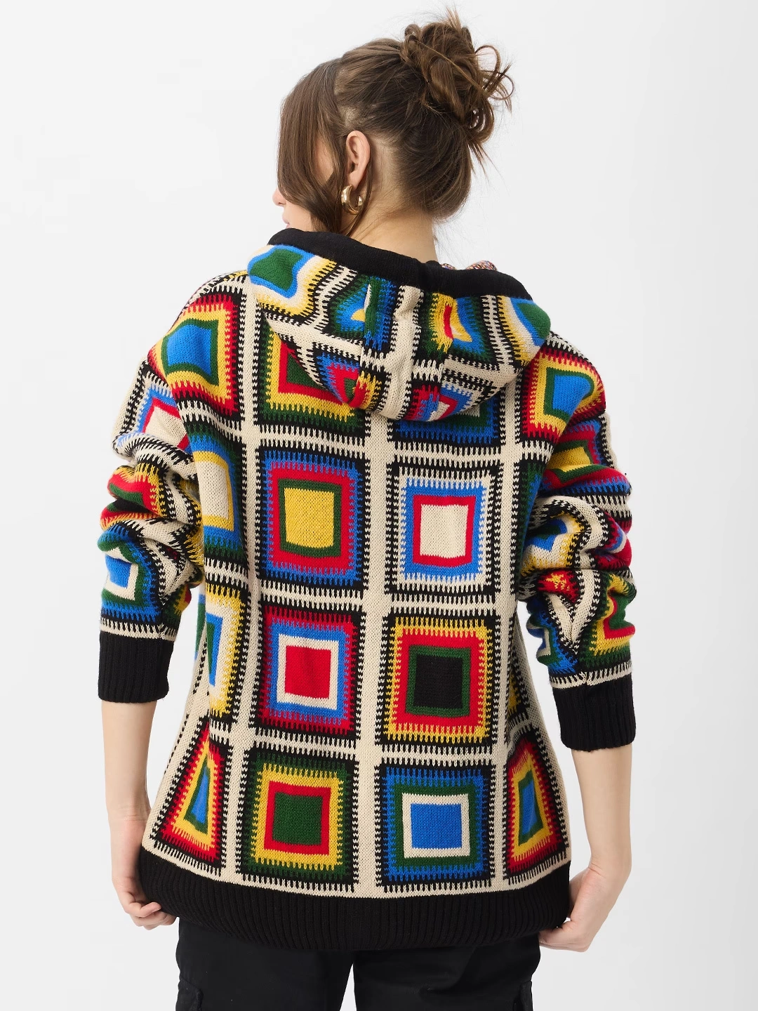 Jacquard Hoodie: Colour Pop