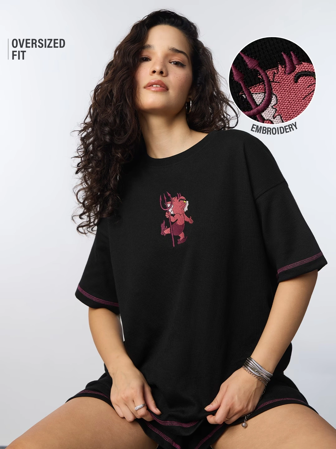 Textured T-shirt: Tom The Devil