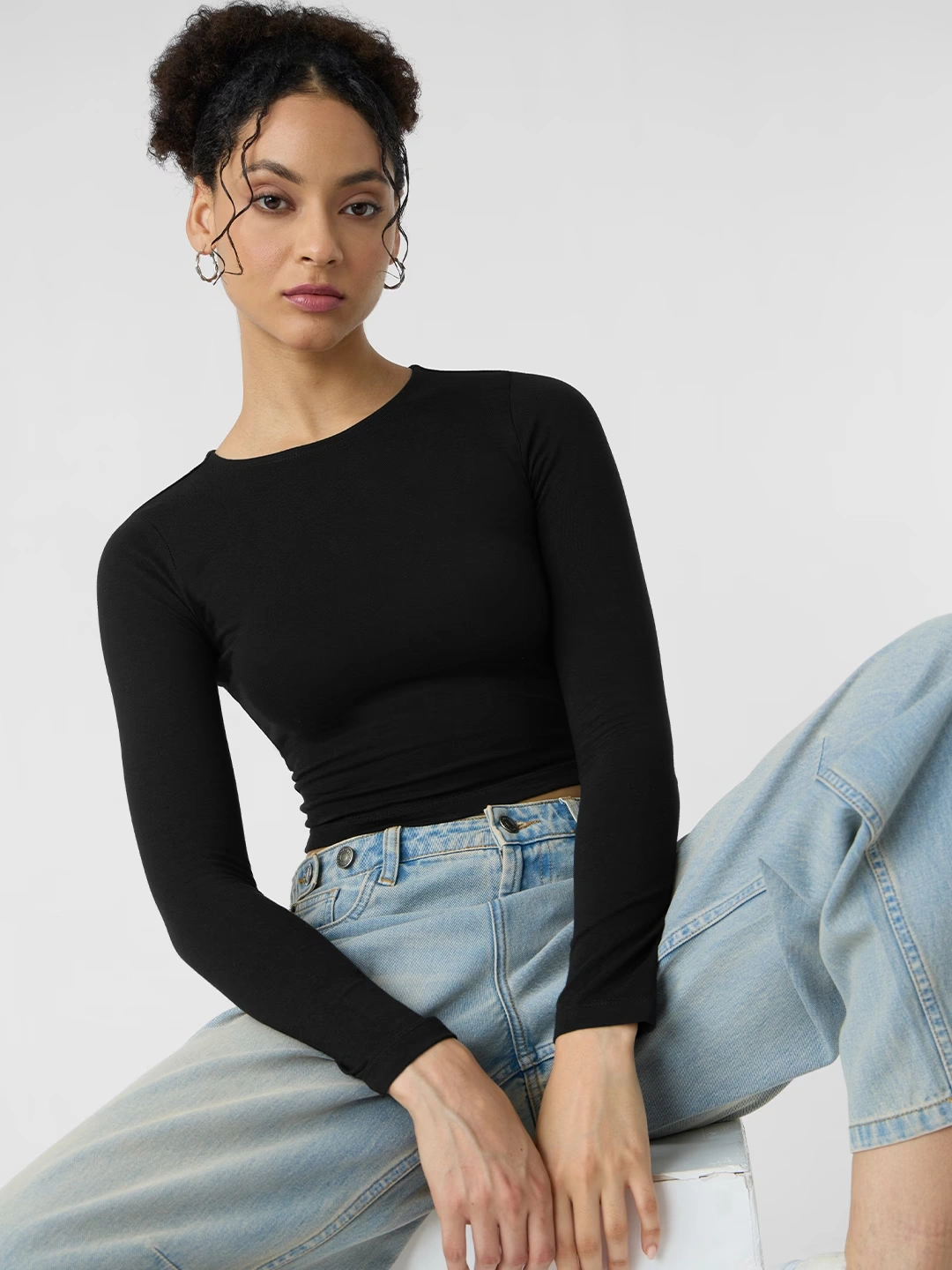 All Black Crop Fit