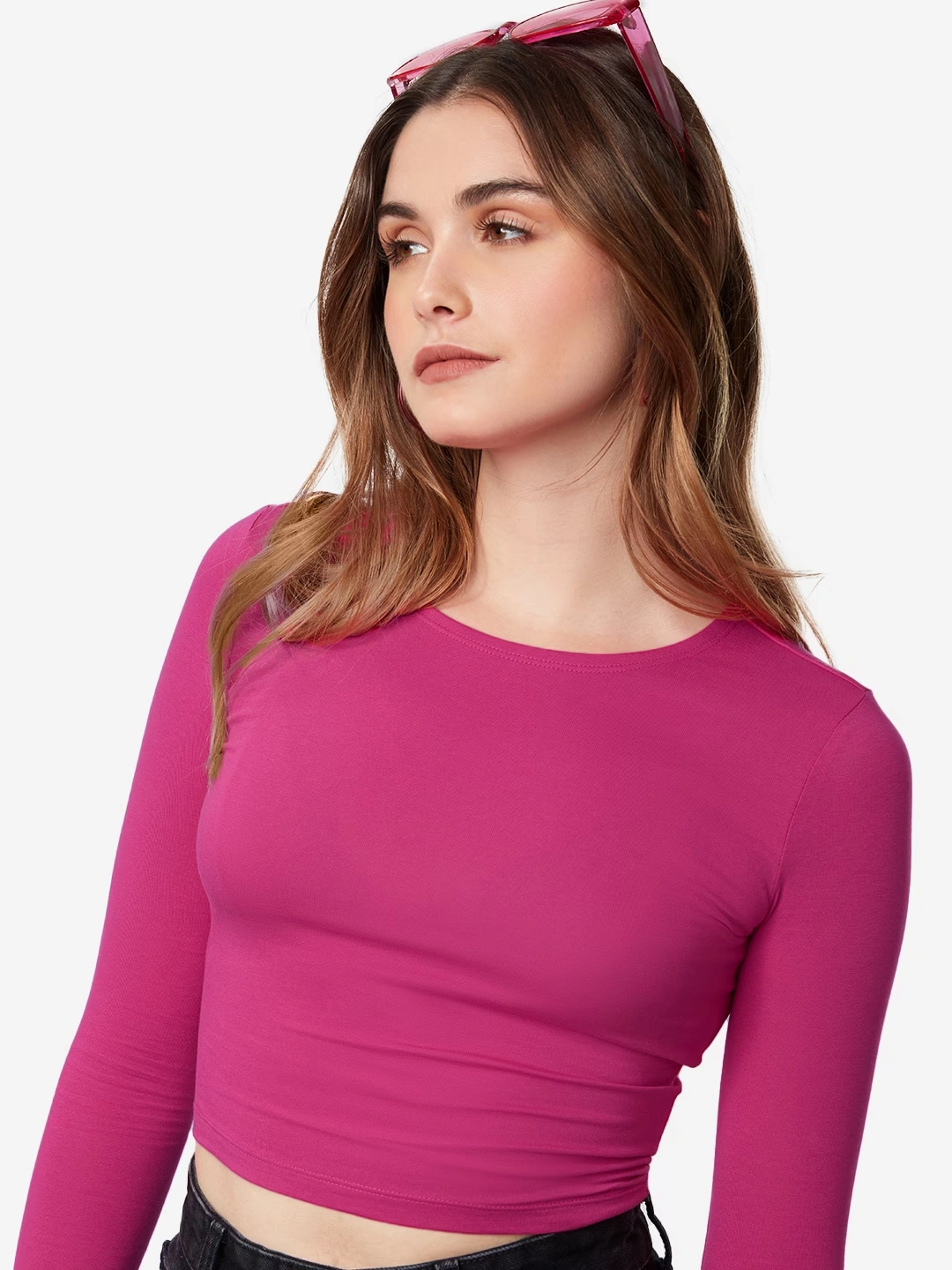 Solids: Hot Pink (Cropped Fit)