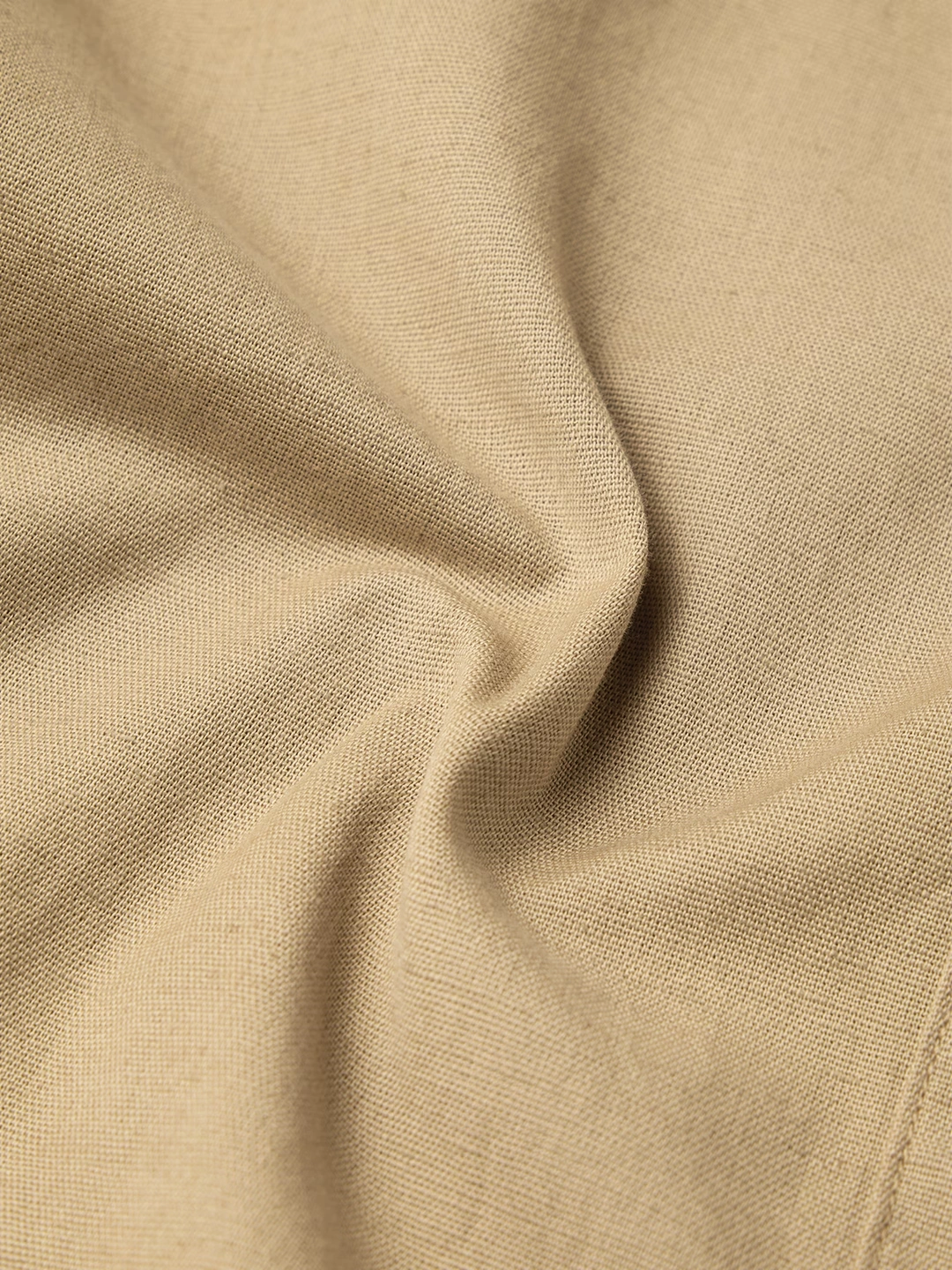 Cotton Linen Shirt: Almondine 5 Cotton Linen Shirt: Almondine
