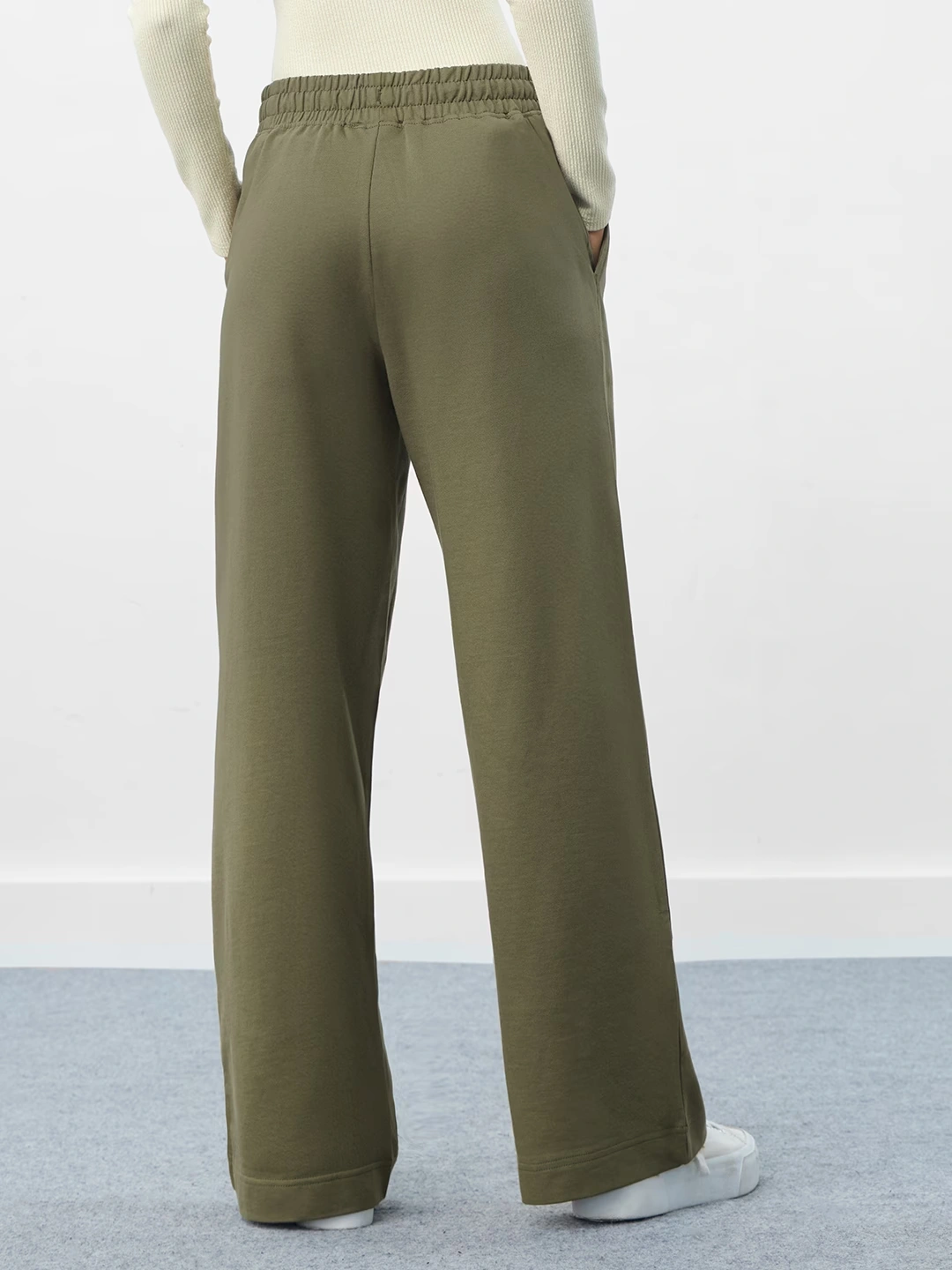 Flared Joggers: Hunter Green 4 Flared Joggers: Hunter Green
