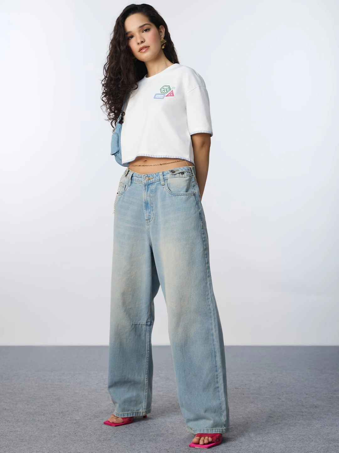 Crop T-Shirt: Travelogue 3 Crop T-Shirt: Travelogue