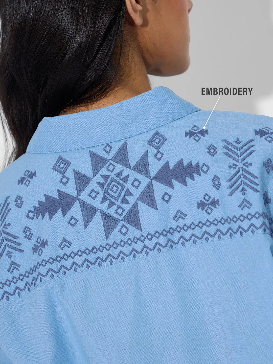 Cotton Linen: Beach Blue