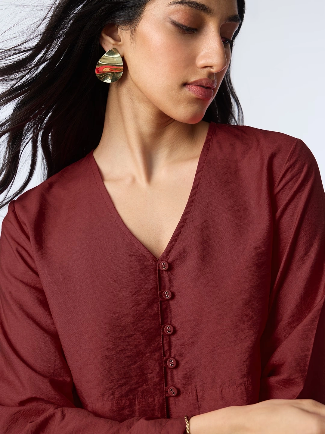 Crop Top: Mahogany