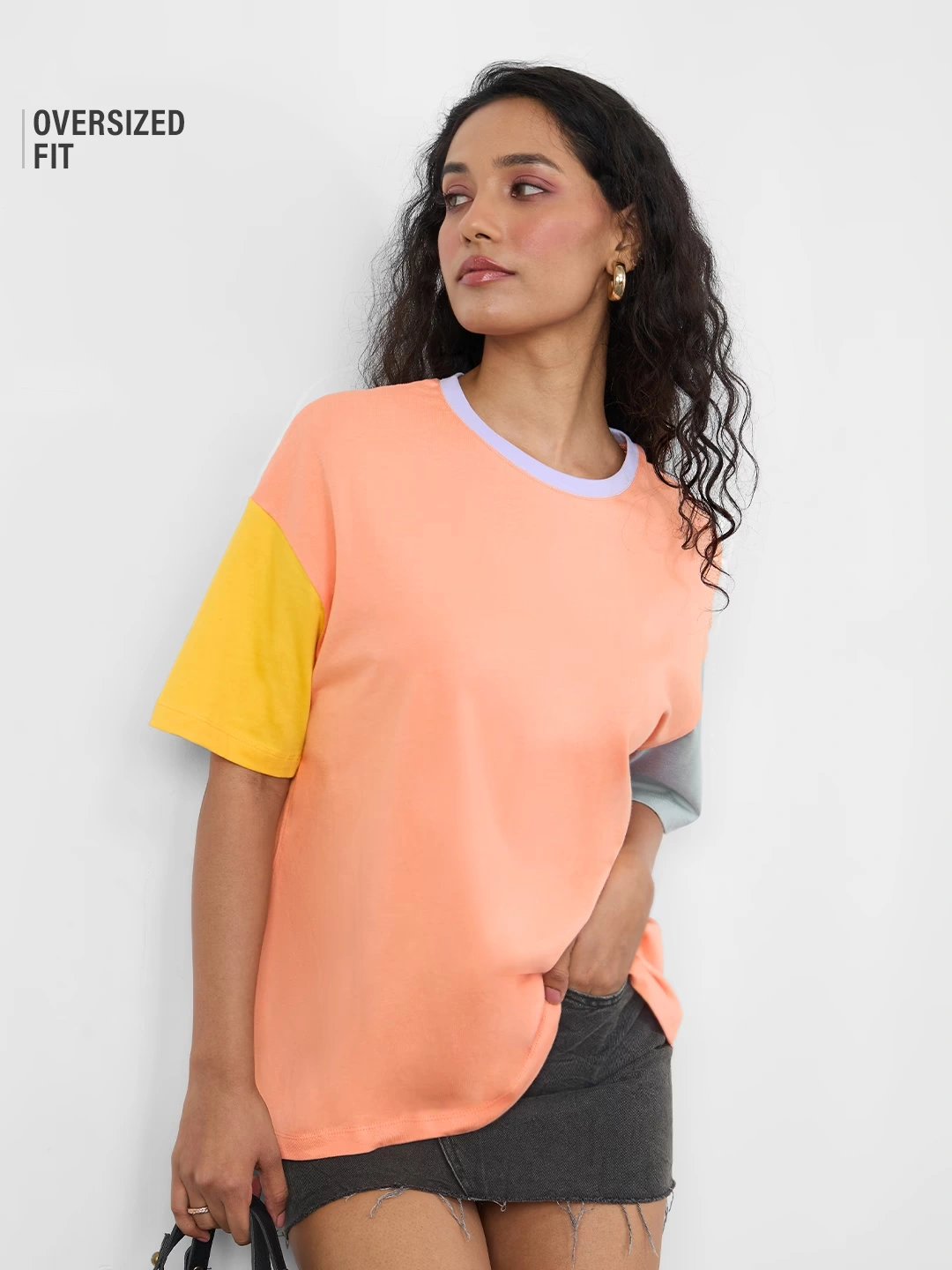 Solids: Yellow, Pink & Grey Colourblock