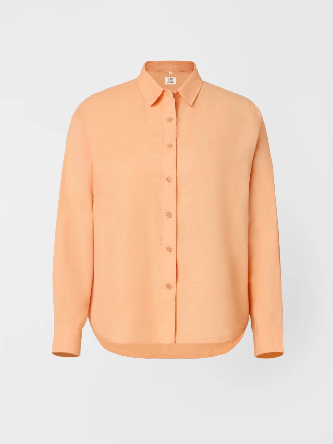Cotton Linen Shirt: Apricot