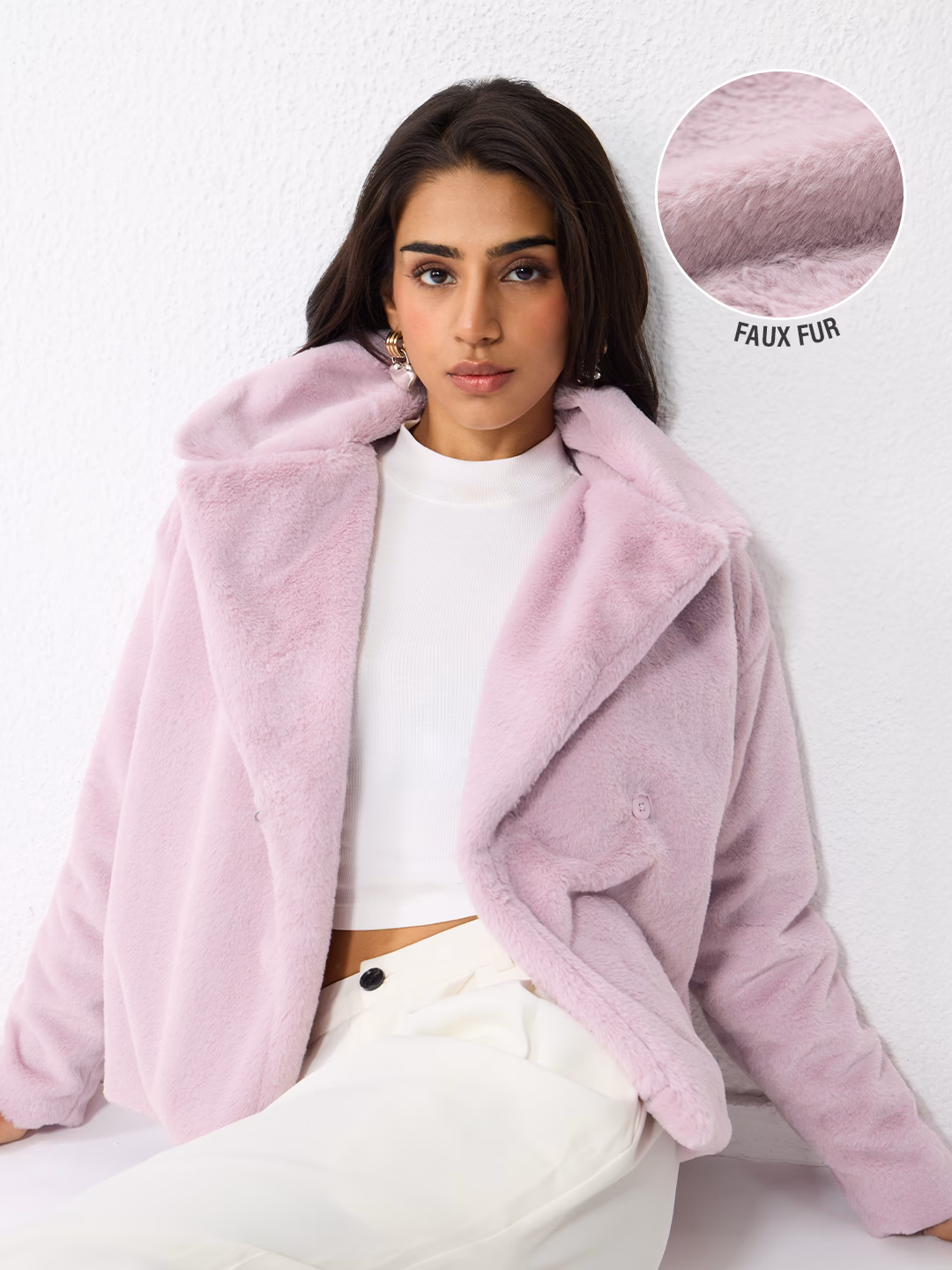 Fur Jacket: Lavender