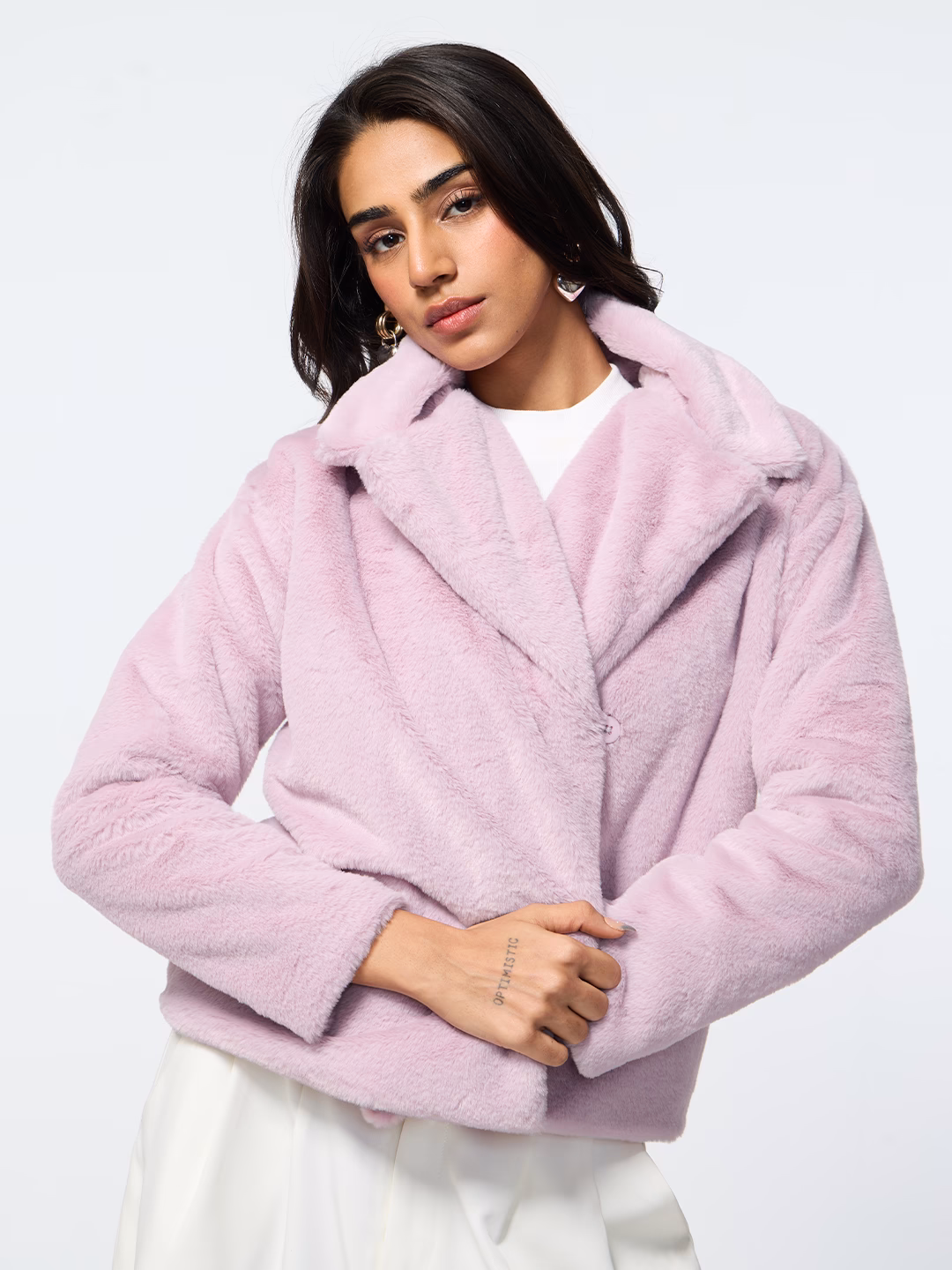 Fur Jacket: Lavender 3 Fur Jacket: Lavender