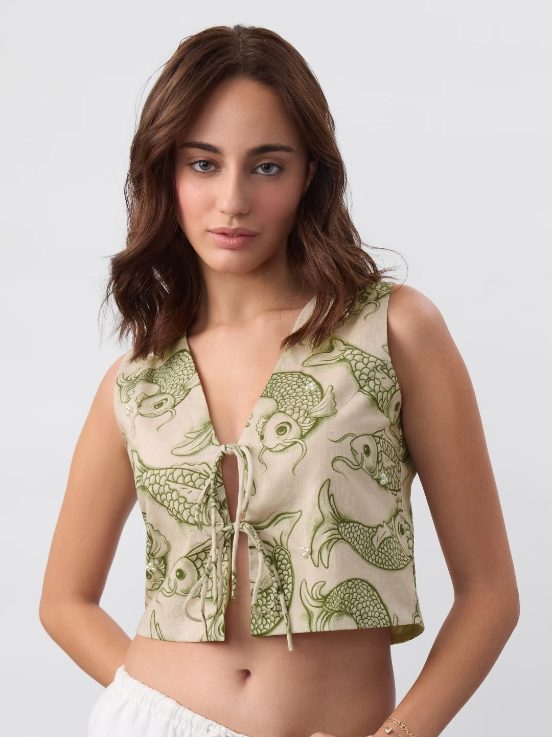 Cropped Vest: Swim