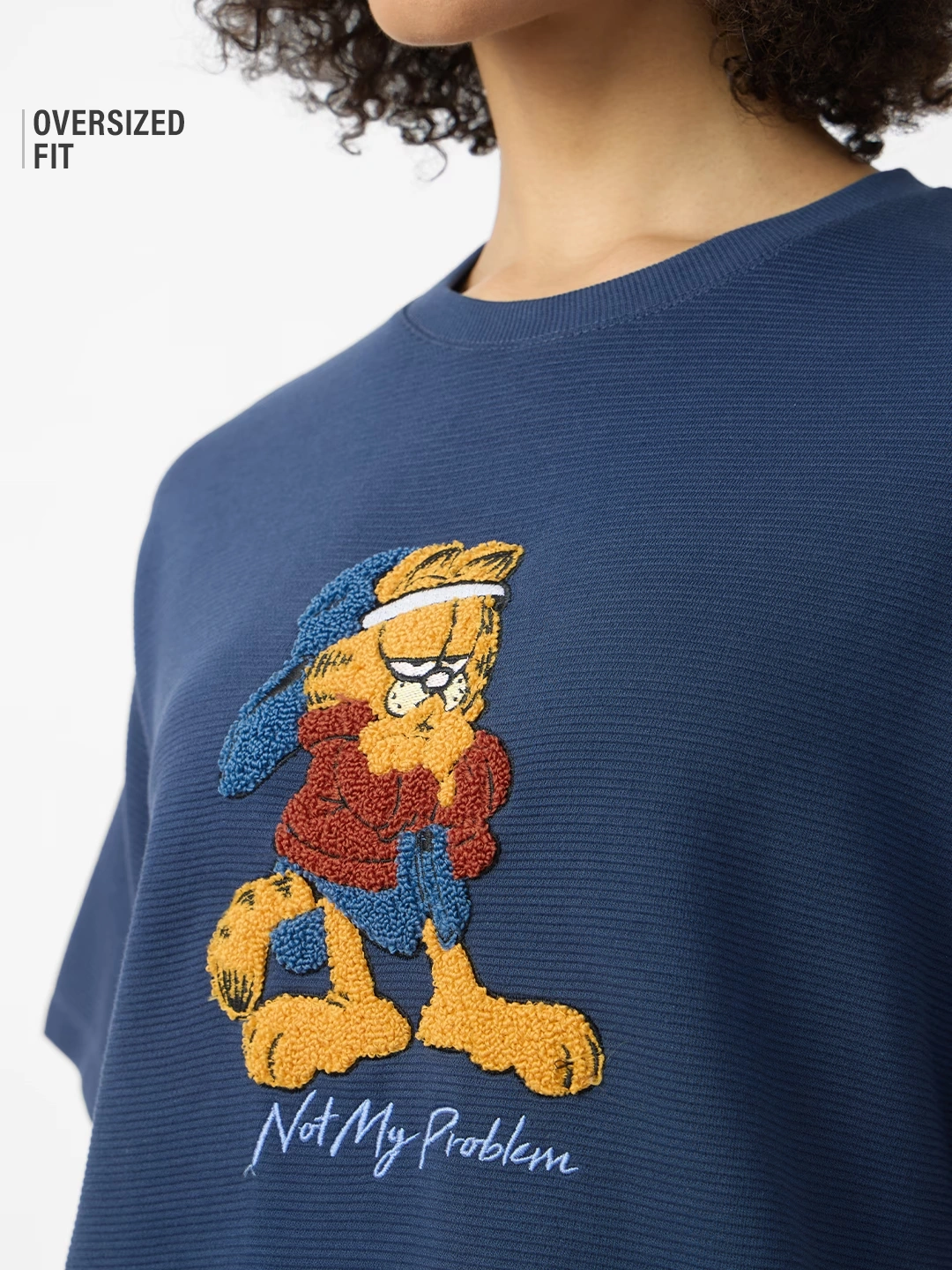 Textured Tshirt: Garfield