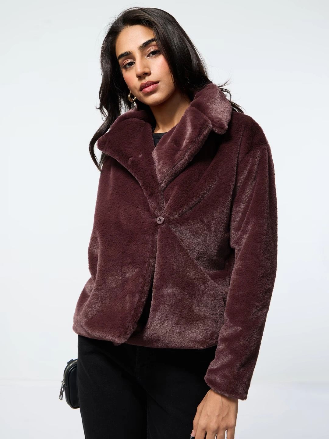 Fur Jacket: Wine 4 Fur Jacket: Wine