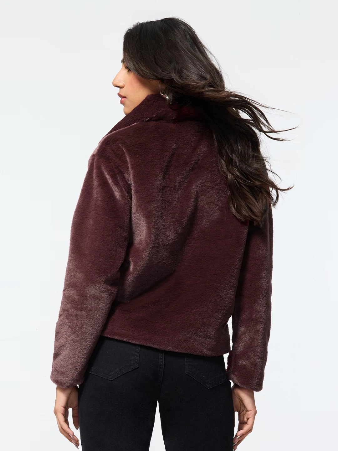 Fur Jacket: Wine 6 Fur Jacket: Wine