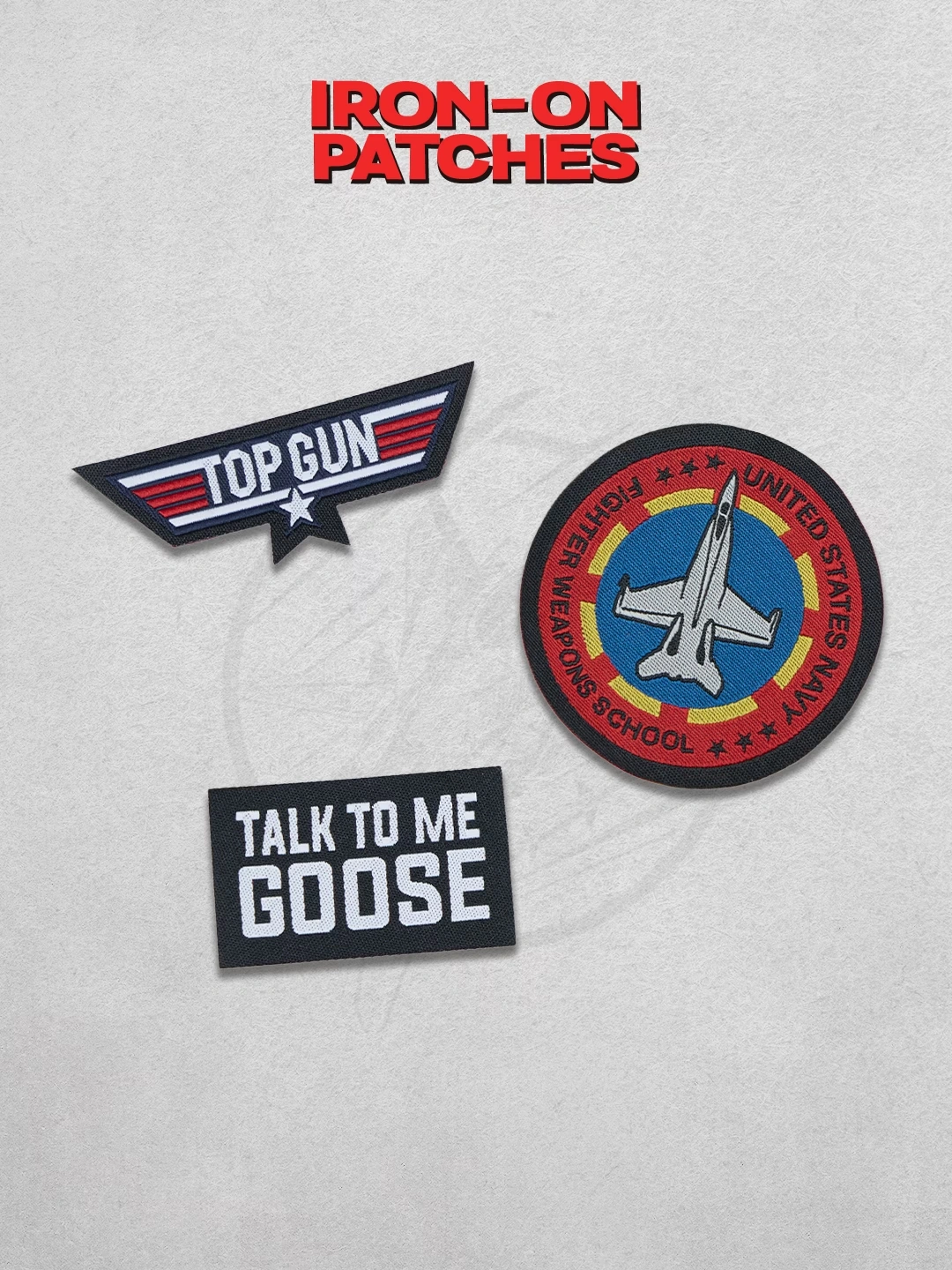 Pack Of 3: Top Gun Patches