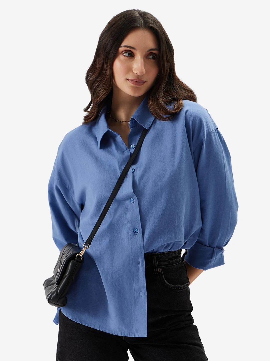 Cotton Linen: River Blue