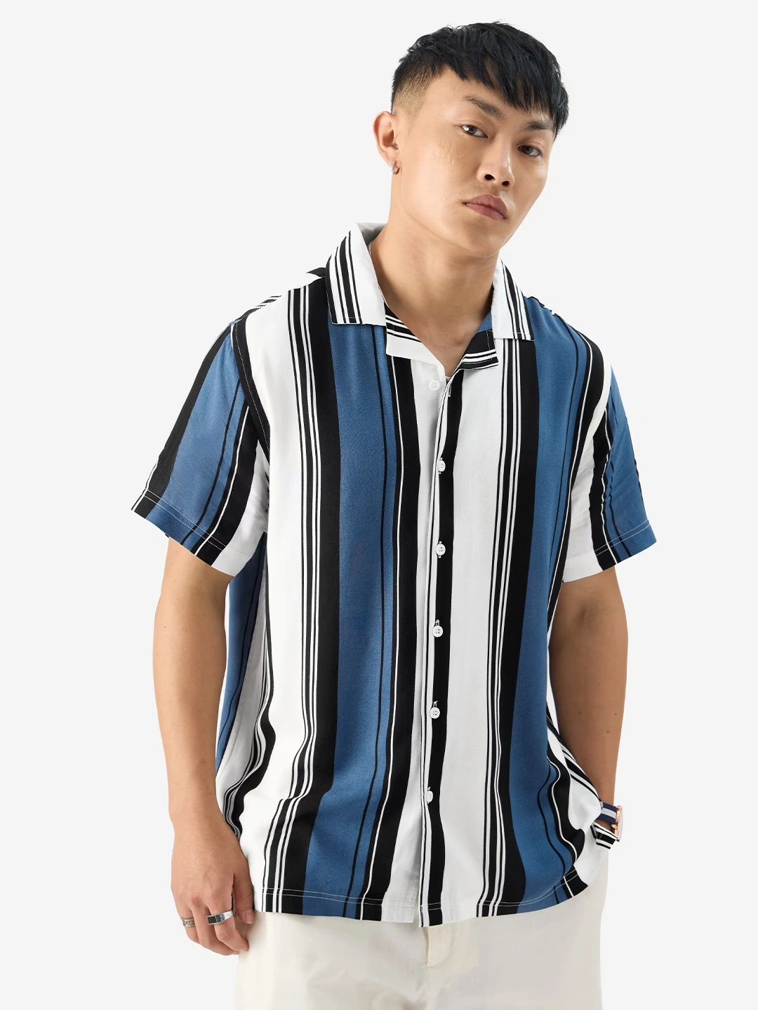Stripes: Malibu Blue