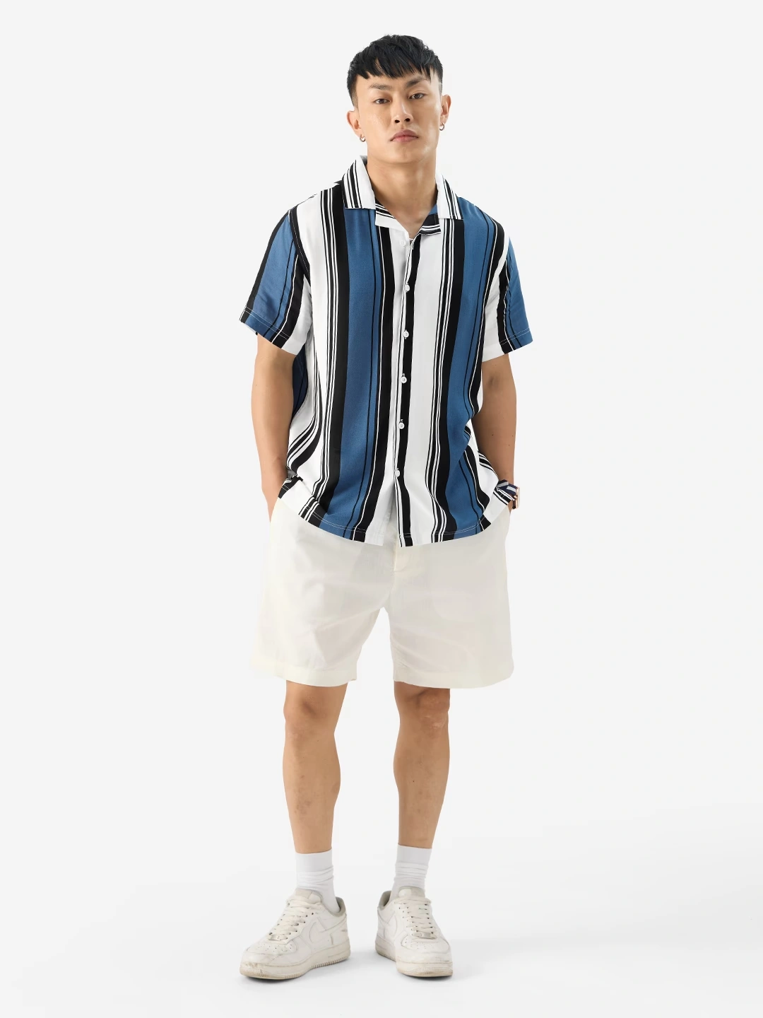 Stripes: Malibu Blue