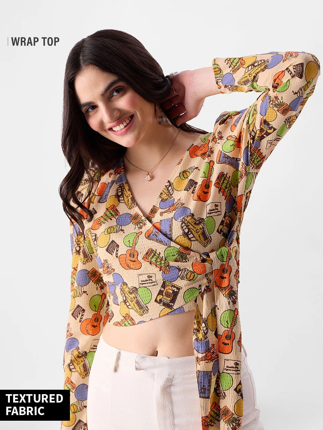 Wrap Top: FRIENDS Doodle