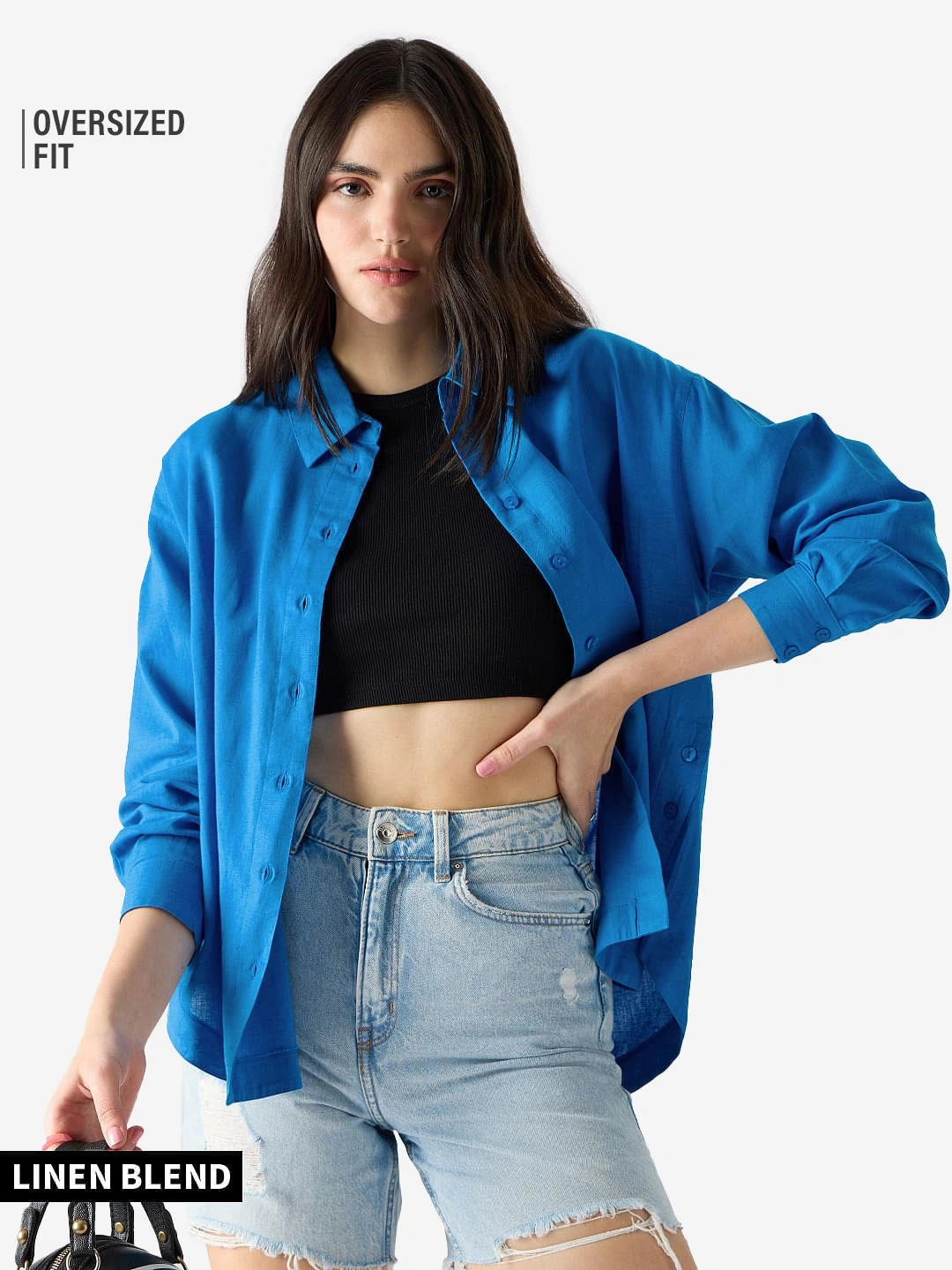 Cotton Linen: Azure Blue