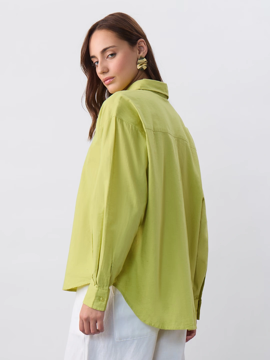 Cotton Linen: Canary Green