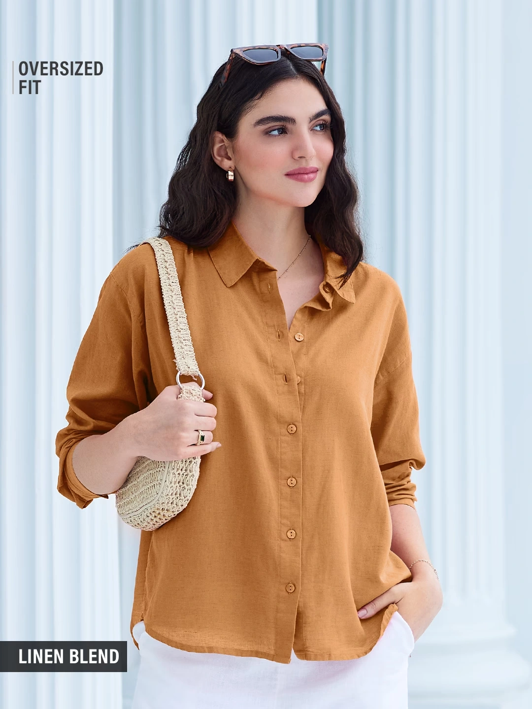 Cotton Linen: Earthy Rust