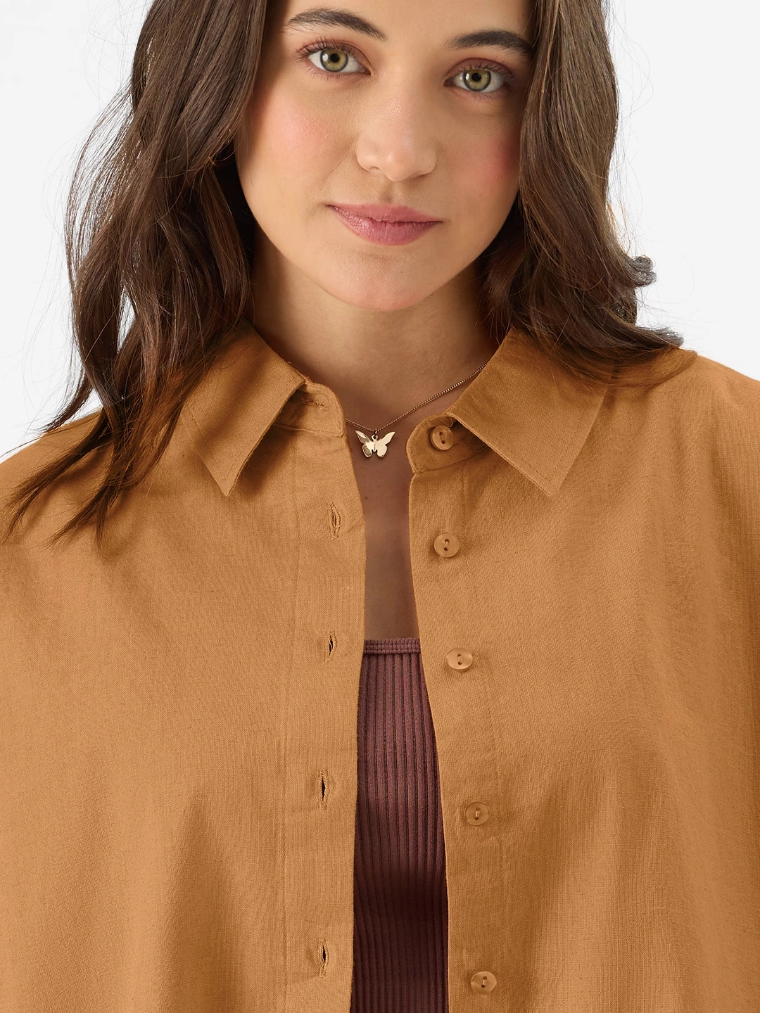 Cotton Linen: Earthy Rust