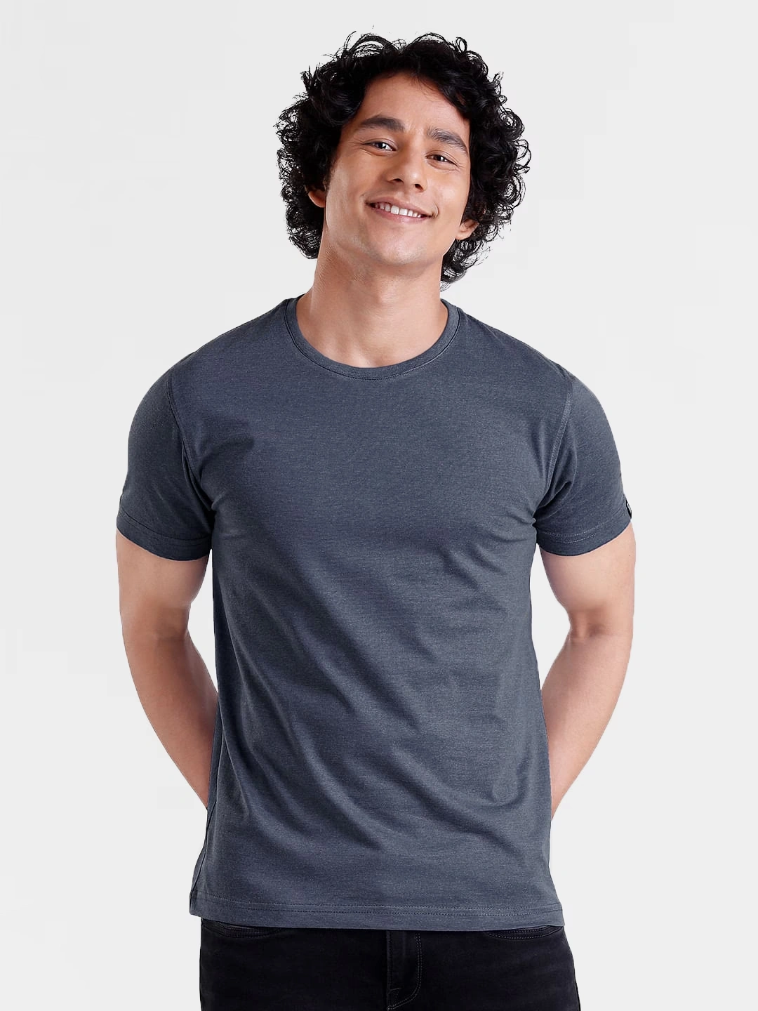 Solids: Navy Blue Melange