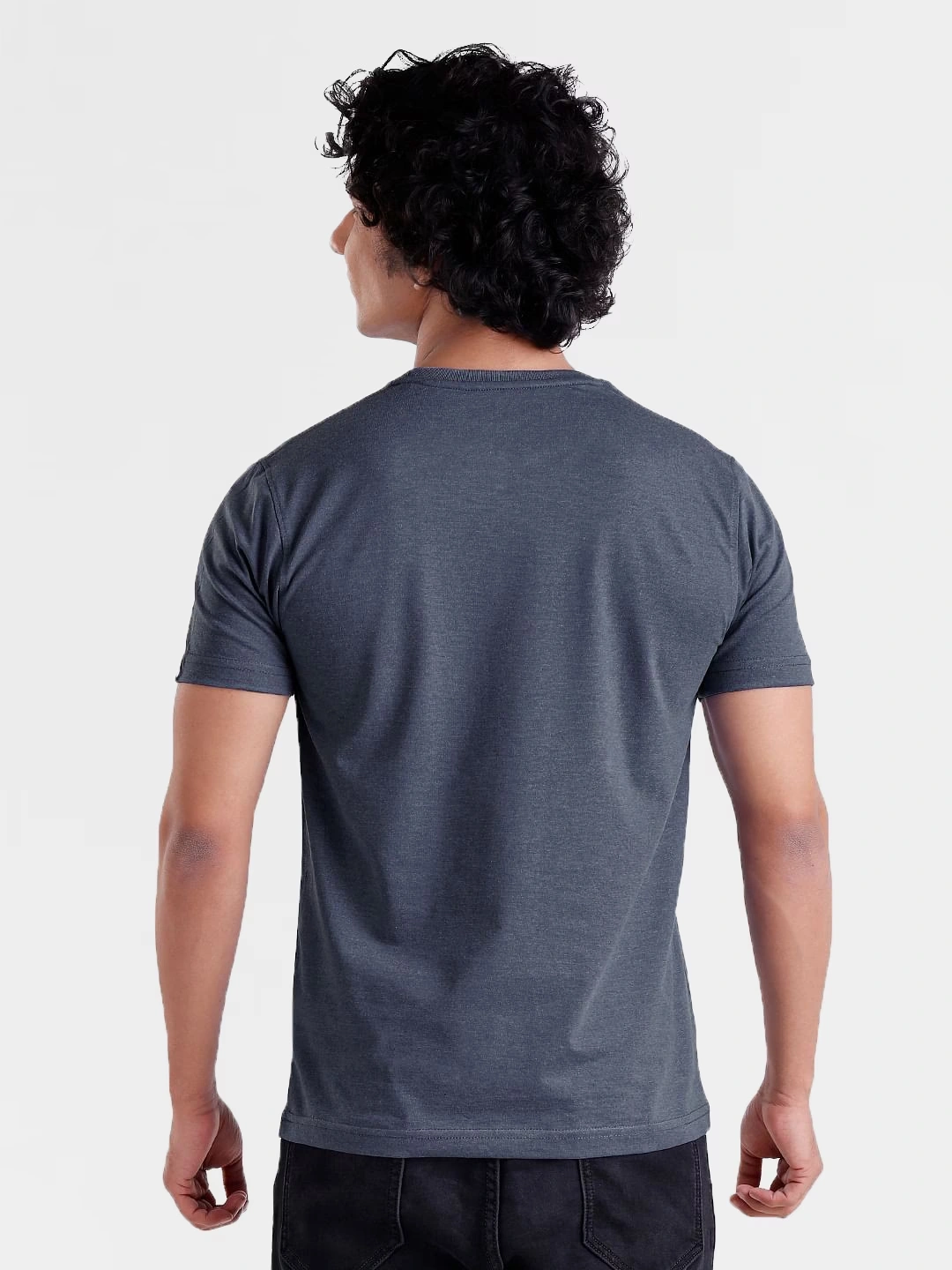 Solids: Navy Blue Melange 3 Solids: Navy Blue Melange