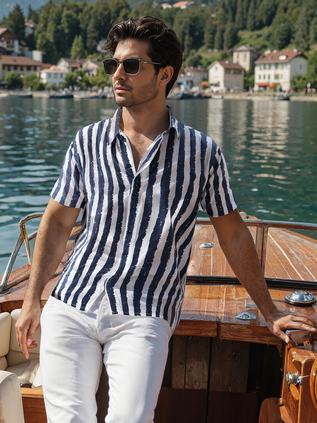 Stripes: Midnight Blue