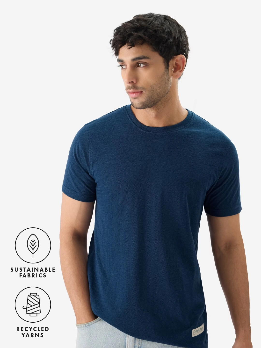 Classic Sustainable Tee: Airforce Blue